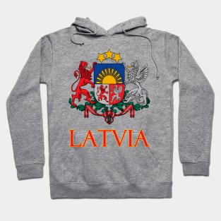 Latvia - Coat of Arms Design Hoodie